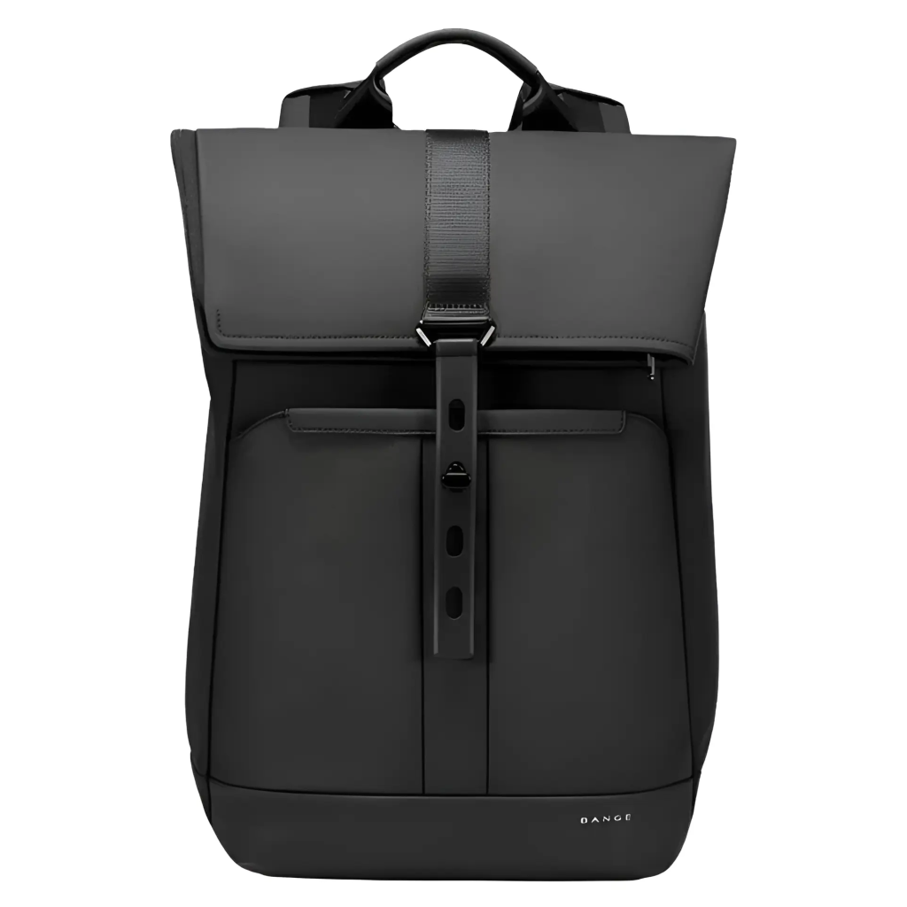 Bange BG2888 Laptop Backpack hitam bergaya boxy
