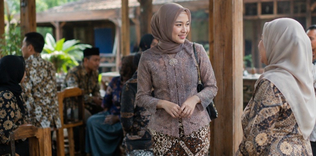 Kebaya Brokat Modern Hijab