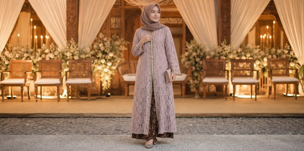Kebaya Jawa Panjang Longgar
